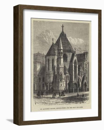 St Saviour's Church, Oxford-Street, for the Deaf and Dumb-Frank Watkins-Framed Giclee Print