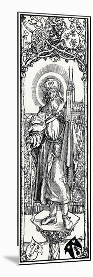 St Sebaldus on a Capital,-Albrecht Dürer-Mounted Giclee Print