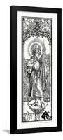 St Sebaldus on a Capital,-Albrecht Dürer-Framed Premium Giclee Print