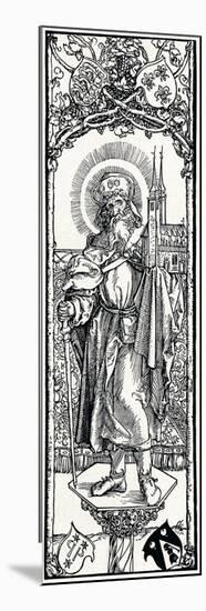 St Sebaldus on a Capital,-Albrecht Dürer-Mounted Premium Giclee Print