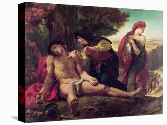 St. Sebastian, 1836-Eugene Delacroix-Stretched Canvas