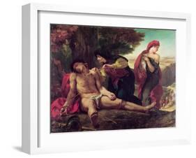 St. Sebastian, 1836-Eugene Delacroix-Framed Giclee Print