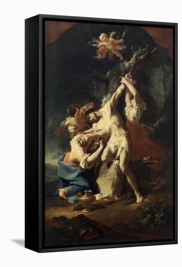 St Sebastian and the Women, 1746, 1698-1762-Paul Troger-Framed Stretched Canvas