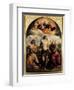 St. Sebastian Between Saints Jerom and John the Baptist, 1522-Dosso Dossi-Framed Premium Giclee Print