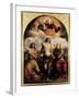 St. Sebastian Between Saints Jerom and John the Baptist, 1522-Dosso Dossi-Framed Giclee Print