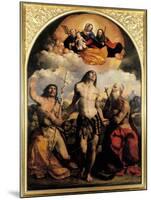 St. Sebastian Between Saints Jerom and John the Baptist, 1522-Dosso Dossi-Mounted Giclee Print