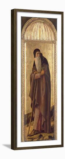 St.Sebastian Between St. John the Baptist and St. Anthony the Abbot-Giovanni Bellini-Framed Premium Giclee Print