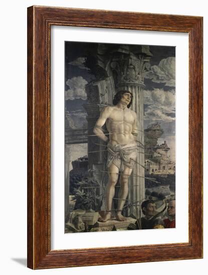 St. Sebastian, c.1480-Andrea Mantegna-Framed Giclee Print