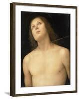 St. Sebastian, c.1495-Pietro Perugino-Framed Giclee Print