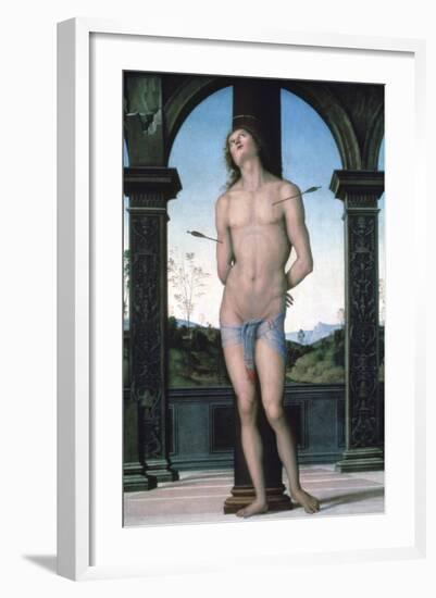 St Sebastian, C1470-1523-Perugino-Framed Giclee Print