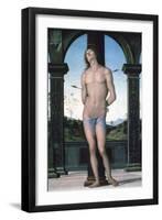 St Sebastian, C1470-1523-Perugino-Framed Giclee Print