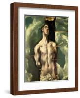 St. Sebastian, circa 1600-25-El Greco-Framed Giclee Print