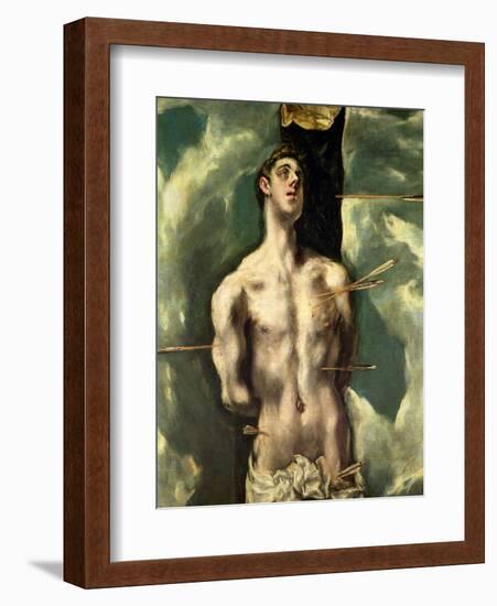 St. Sebastian, circa 1600-25-El Greco-Framed Giclee Print