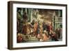 St. Sebastian Inciting Marcellus and Marcellinus Who are Being Led to Martyrdom, 1558-Paolo Veronese-Framed Giclee Print