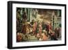 St. Sebastian Inciting Marcellus and Marcellinus Who are Being Led to Martyrdom, 1558-Paolo Veronese-Framed Giclee Print