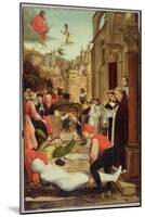 St. Sebastian Interceding for the Plague Stricken, 1497-99-Josse Lieferinxe-Mounted Giclee Print