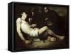 St Sebastian, Martyred-Auguste Theodule Ribot-Framed Stretched Canvas
