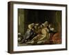 St Sebastian Nursed by Irene and Her Helpers-Jacques Blanchard-Framed Art Print