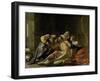 St Sebastian Nursed by Irene and Her Helpers-Jacques Blanchard-Framed Art Print