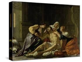 St Sebastian Nursed by Irene and Her Helpers-Jacques Blanchard-Stretched Canvas