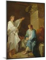 St Sebastian Preaching the Faith of Diocletian in Prisons-Francois Andre Vincent-Mounted Giclee Print