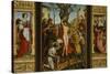 St. Sebastian's Altarpiece: Ss. Barbara and Elizabeth, Martyrdom of S. Sebastian-Hans Holbein the Younger-Stretched Canvas