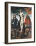 St Sebastian, St Rocco and St Giorgio, Reverse Side of the Processional Banner of Orzinuovi-Vincenzo Foppa-Framed Giclee Print