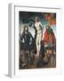 St Sebastian, St Rocco and St Giorgio, Reverse Side of the Processional Banner of Orzinuovi-Vincenzo Foppa-Framed Giclee Print