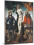 St Sebastian, St Rocco and St Giorgio, Reverse Side of the Processional Banner of Orzinuovi-Vincenzo Foppa-Mounted Giclee Print