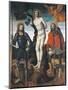 St Sebastian, St Rocco and St Giorgio, Reverse Side of the Processional Banner of Orzinuovi-Vincenzo Foppa-Mounted Giclee Print