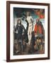 St Sebastian, St Rocco and St Giorgio, Reverse Side of the Processional Banner of Orzinuovi-Vincenzo Foppa-Framed Giclee Print