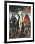 St Sebastian, St Rocco and St Giorgio, Reverse Side of the Processional Banner of Orzinuovi-Vincenzo Foppa-Framed Giclee Print