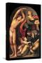 St. Sebastian, St. Roch and St. Catherine, il Pordenone, 1535. Venice, Italy-il Pordenone Sacchis-Stretched Canvas