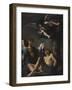 St. Sebastian Succoured by Two Angeks, 1617-Guercino-Framed Giclee Print