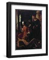 St. Sebastian Tended by St. Irene, C.1649-Georges de La Tour-Framed Giclee Print