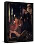 St. Sebastian Tended by St. Irene-Georges de La Tour-Framed Stretched Canvas