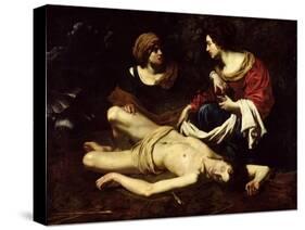 St. Sebastian Tended by St. Irene-Nicolas Regnier-Stretched Canvas