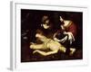 St. Sebastian Tended by St. Irene-Nicolas Regnier-Framed Giclee Print