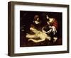 St. Sebastian Tended by St. Irene-Nicolas Regnier-Framed Giclee Print