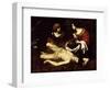 St. Sebastian Tended by St. Irene-Nicolas Regnier-Framed Giclee Print