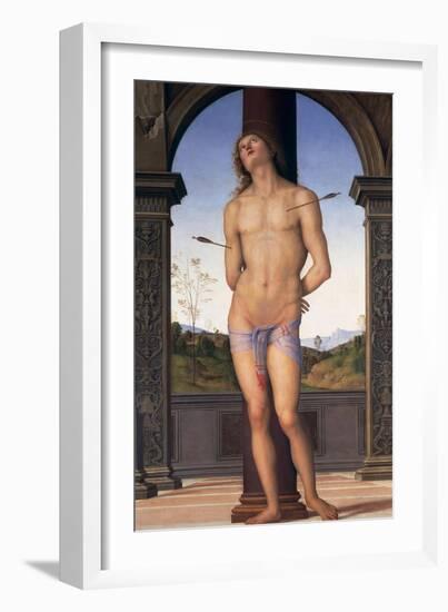 St. Sebastian-Pietro Perugino-Framed Giclee Print