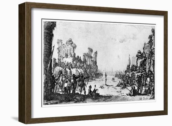 St Sebastien, C1605-1630-Jacques Callot-Framed Giclee Print