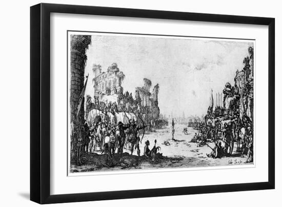 St Sebastien, C1605-1630-Jacques Callot-Framed Giclee Print