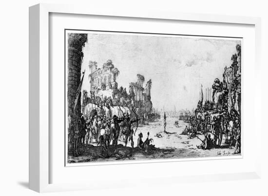 St Sebastien, C1605-1630-Jacques Callot-Framed Giclee Print
