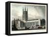 St Sepulchre's Church, Skinner Street, City of London, C1830-S Lacey-Framed Stretched Canvas