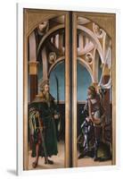 St. Sigismund and St. George, Detail from Doors of a Triptych of the Crucifixion, 1519-Hans Burgkmair-Framed Giclee Print