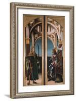 St. Sigismund and St. George, Detail from Doors of a Triptych of the Crucifixion, 1519-Hans Burgkmair-Framed Giclee Print