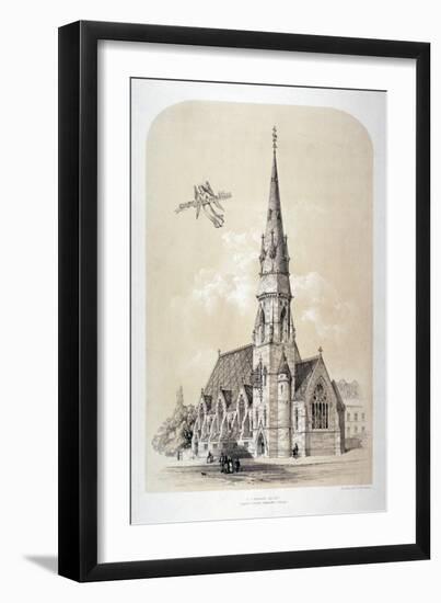 St Silas' Church, Penton Street, Finsbury, London, C1867-Day & Son-Framed Giclee Print