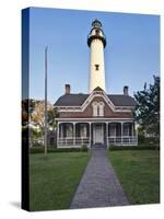 St. Simmons Lighthouse, St. Simmons Island, Georgia, USA-Rob Tilley-Stretched Canvas