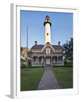 St. Simmons Lighthouse, St. Simmons Island, Georgia, USA-Rob Tilley-Framed Premium Photographic Print